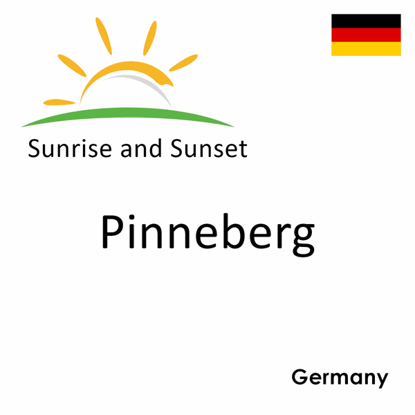 Sunrise and sunset times for Pinneberg, Germany