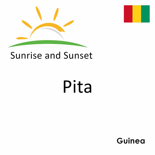 Sunrise and sunset times for Pita, Guinea