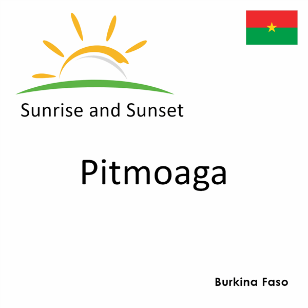 Sunrise and sunset times for Pitmoaga, Burkina Faso