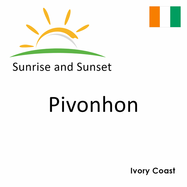 Sunrise and sunset times for Pivonhon, Ivory Coast