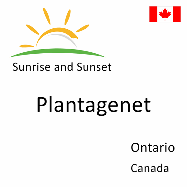 Sunrise and Sunset Times in Ontario, Canada