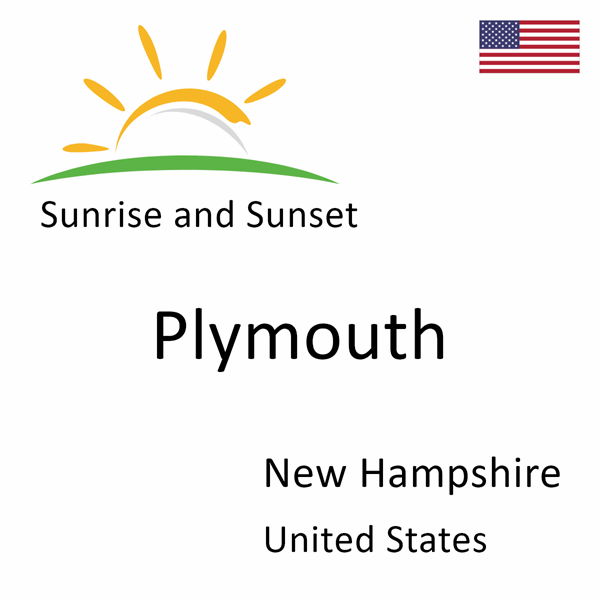 Sunrise and sunset times for Plymouth, New Hampshire, United States