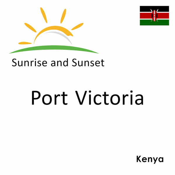 Sunrise and sunset times for Port Victoria, Kenya