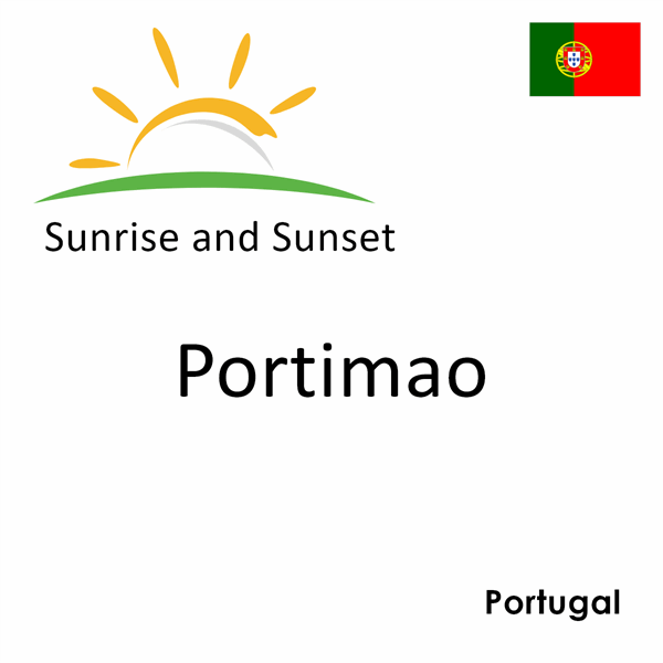 Sunrise and sunset times for Portimao, Portugal