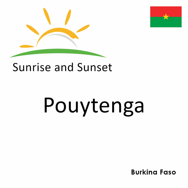 Sunrise and sunset times for Pouytenga, Burkina Faso