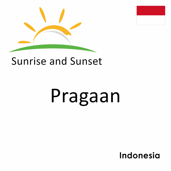 Sunrise and sunset times for Pragaan, Indonesia