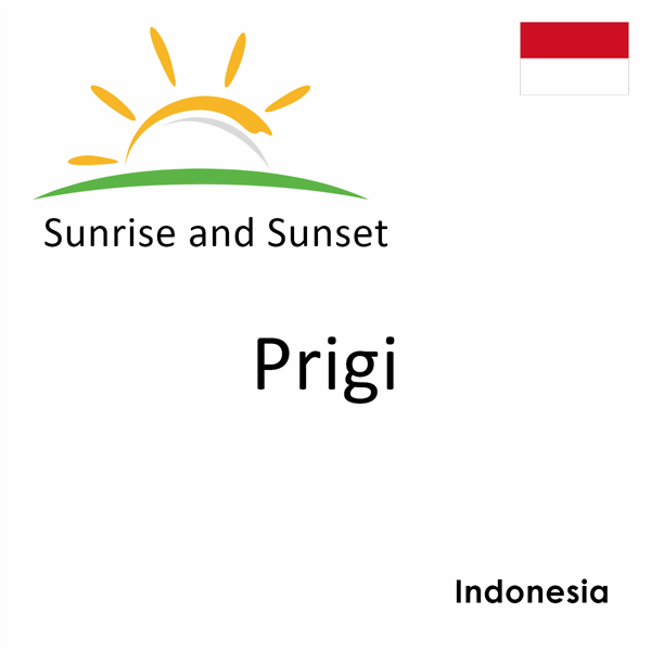 Sunrise and sunset times for Prigi, Indonesia