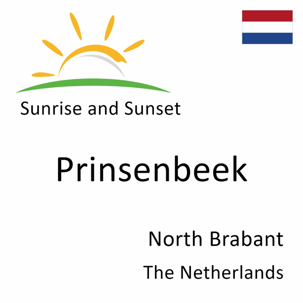 Sunrise and sunset times for Prinsenbeek, North Brabant, The Netherlands
