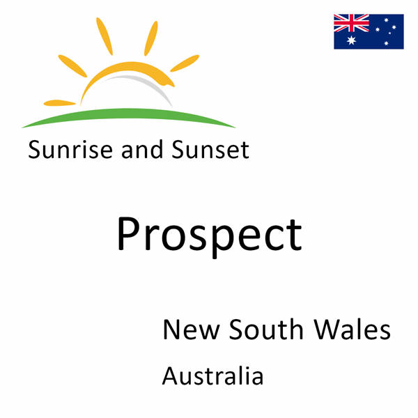 Sunrise and sunset times for Prospect, New South Wales, Australia