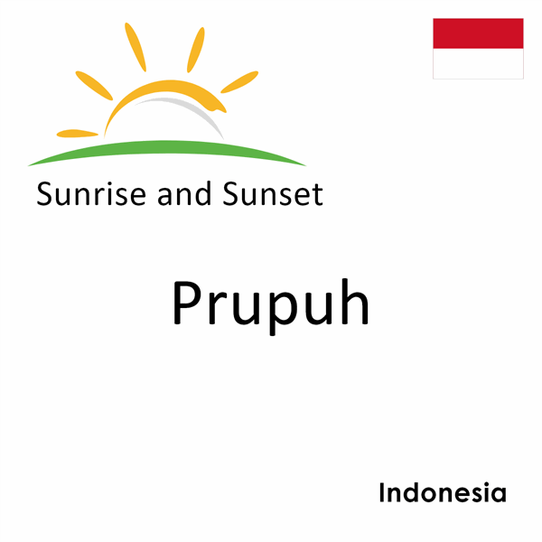 Sunrise and sunset times for Prupuh, Indonesia