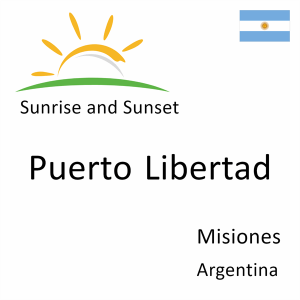 Sunrise and sunset times for Puerto Libertad, Misiones, Argentina