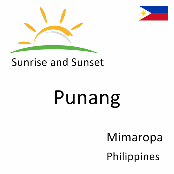 Sunrise and sunset times for Punang, Mimaropa, Philippines