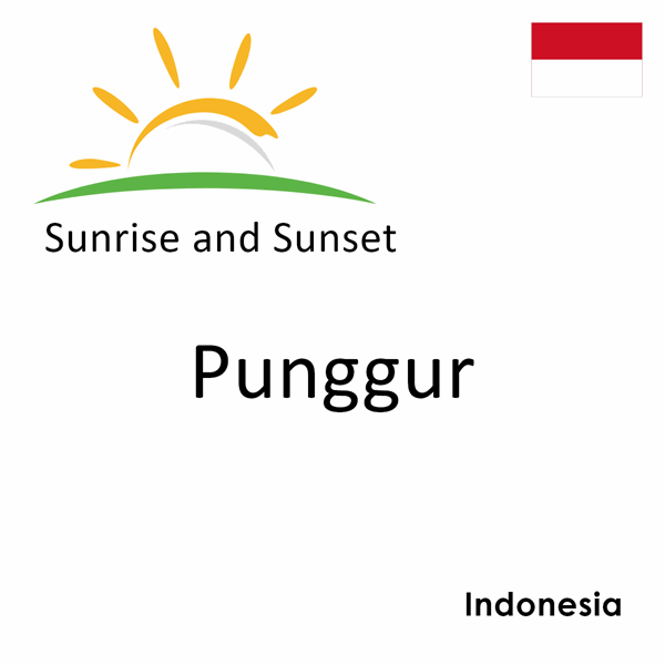 Sunrise and sunset times for Punggur, Indonesia