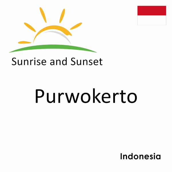 Sunrise and sunset times for Purwokerto, Indonesia