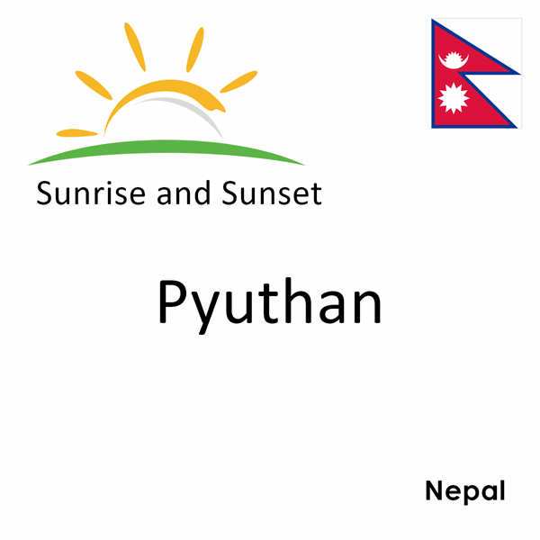 Sunrise and sunset times for Pyuthan, Nepal