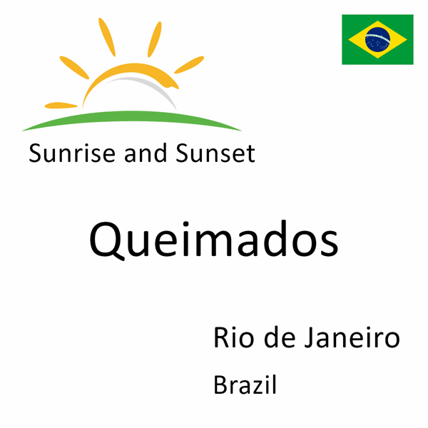 Sunrise and sunset times for Queimados, Rio de Janeiro, Brazil