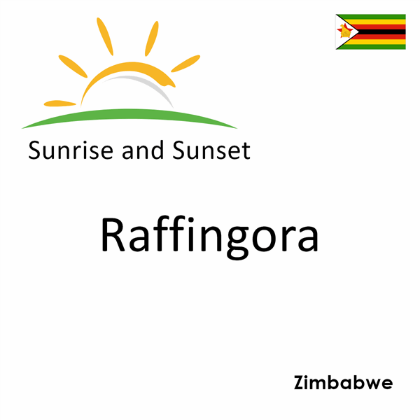 Sunrise and sunset times for Raffingora, Zimbabwe