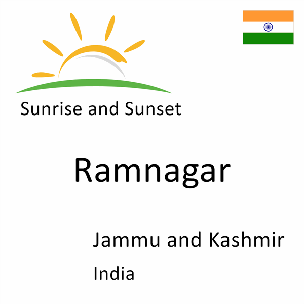 Sunrise and sunset times for Ramnagar, Jammu and Kashmir, India