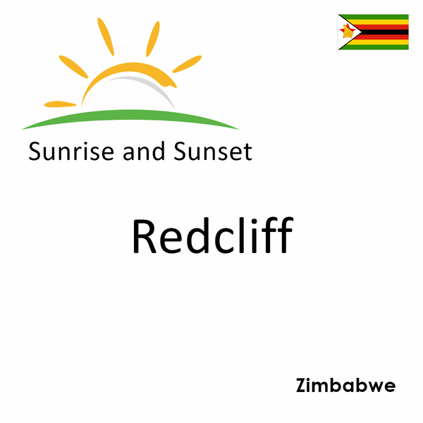Sunrise and sunset times for Redcliff, Zimbabwe