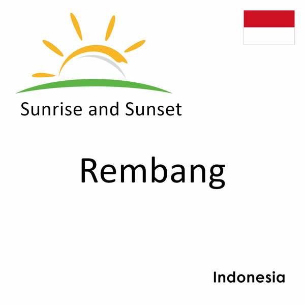 Sunrise and sunset times for Rembang, Indonesia