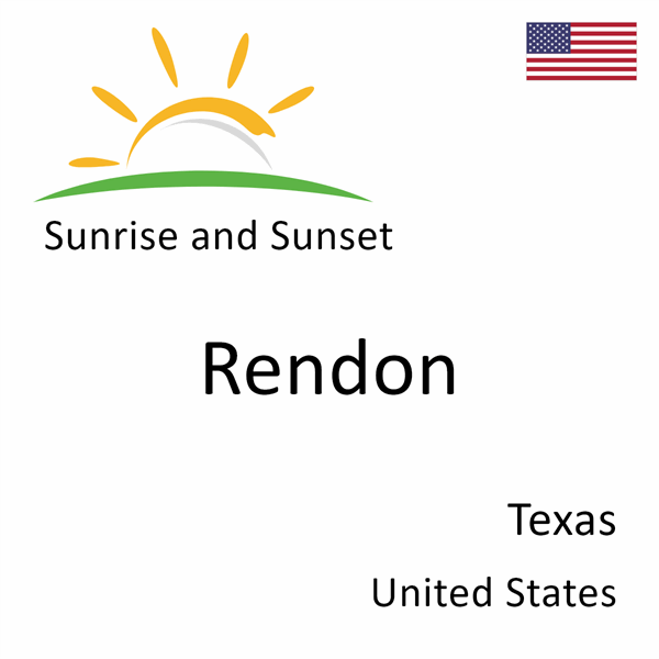 Sunrise and sunset times for Rendon, Texas, United States