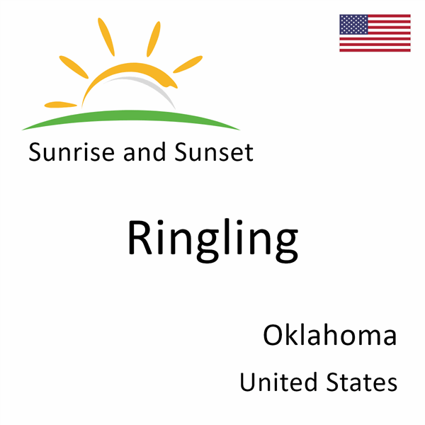 Sunrise and sunset times for Ringling, Oklahoma, United States