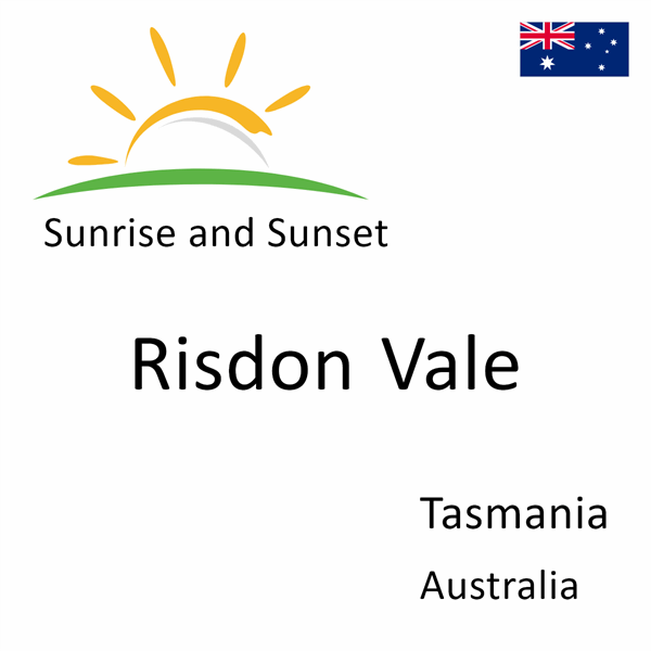 Sunrise and sunset times for Risdon Vale, Tasmania, Australia