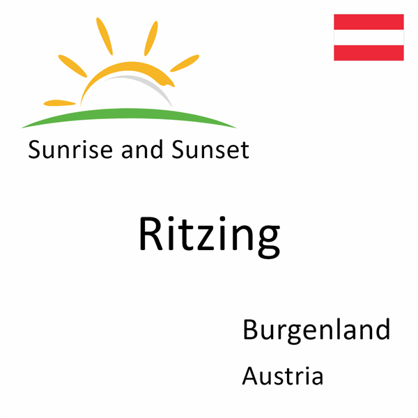 Sunrise and sunset times for Ritzing, Burgenland, Austria