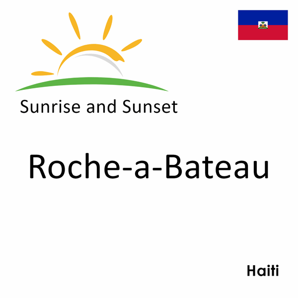 Sunrise and sunset times for Roche-a-Bateau, Haiti