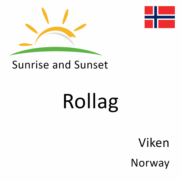 Sunrise and sunset times for Rollag, Viken, Norway