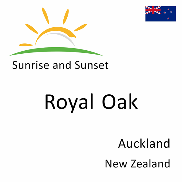 Sunrise and sunset times for Royal Oak, Auckland, New Zealand