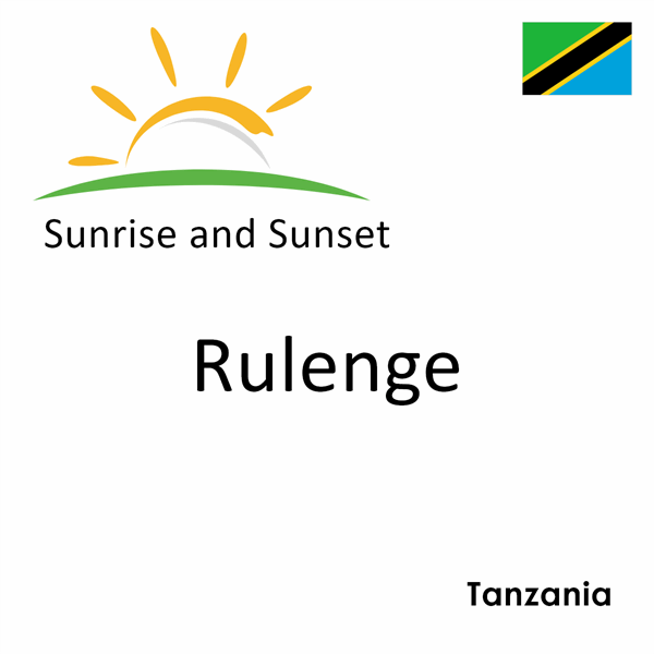 Sunrise and sunset times for Rulenge, Tanzania