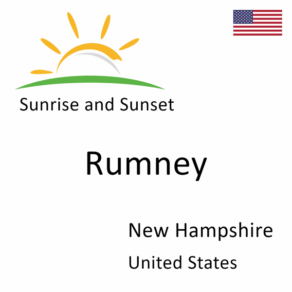 Sunrise and sunset times for Rumney, New Hampshire, United States