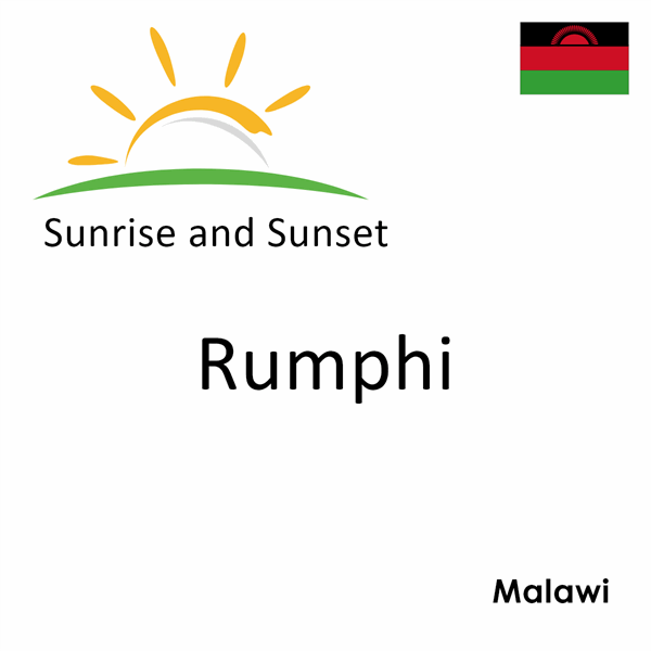 Sunrise and sunset times for Rumphi, Malawi