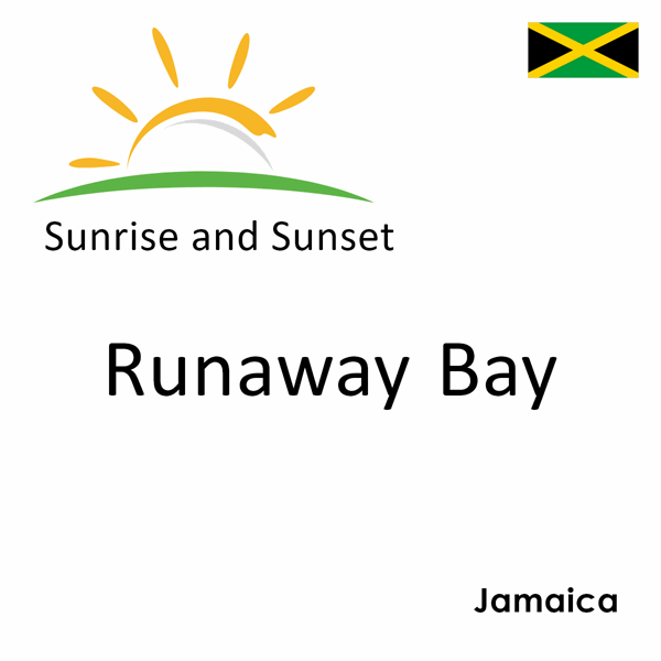 Sunrise and sunset times for Runaway Bay, Jamaica