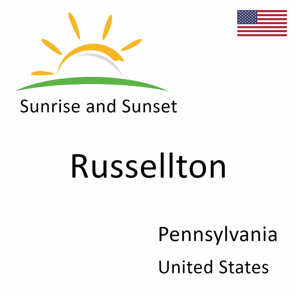 Sunrise and sunset times for Russellton, Pennsylvania, United States
