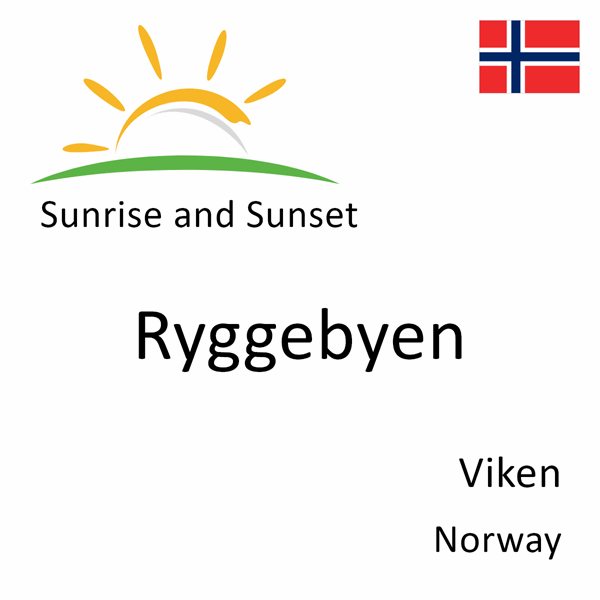 Sunrise and sunset times for Ryggebyen, Viken, Norway