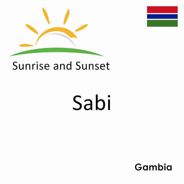 Sunrise and sunset times for Sabi, Gambia