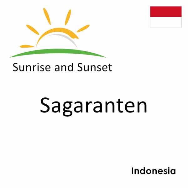 Sunrise and sunset times for Sagaranten, Indonesia