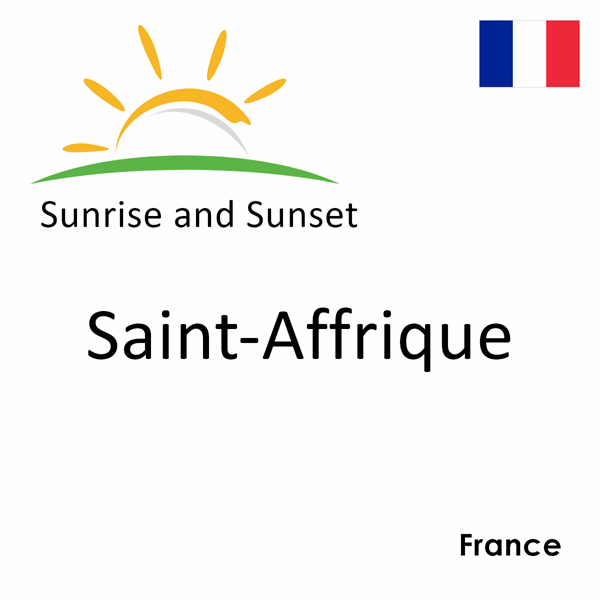 Sunrise and sunset times for Saint-Affrique, France