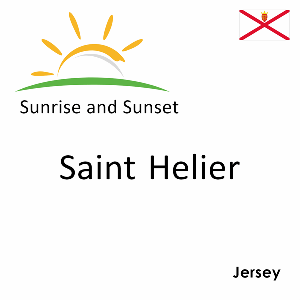 Sunrise and sunset times for Saint Helier, Jersey