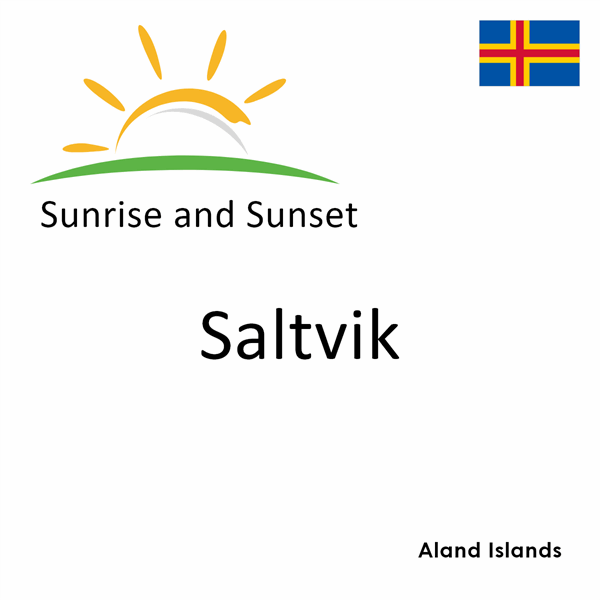 Sunrise and sunset times for Saltvik, Aland Islands