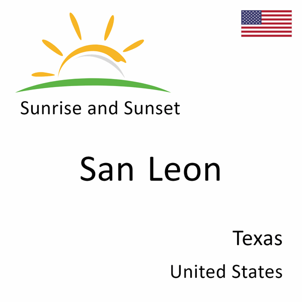 Sunrise and sunset times for San Leon, Texas, United States