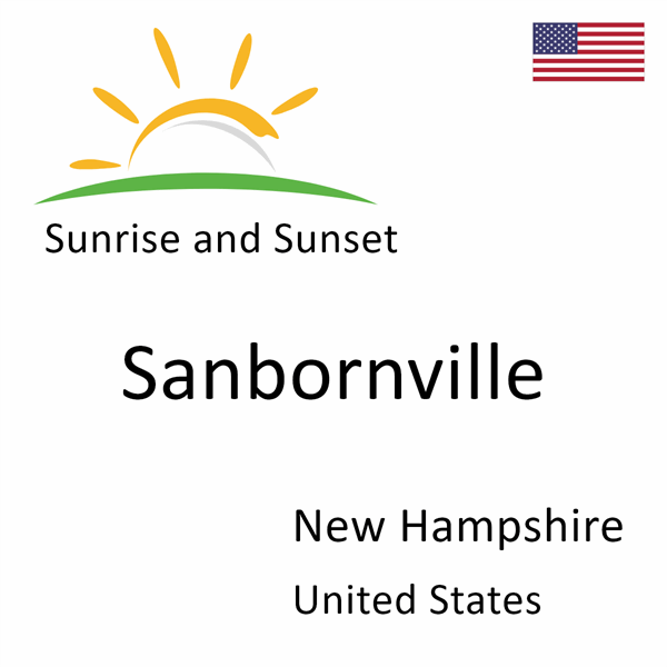 Sunrise and sunset times for Sanbornville, New Hampshire, United States