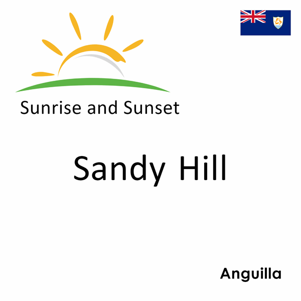 Sunrise and sunset times for Sandy Hill, Anguilla