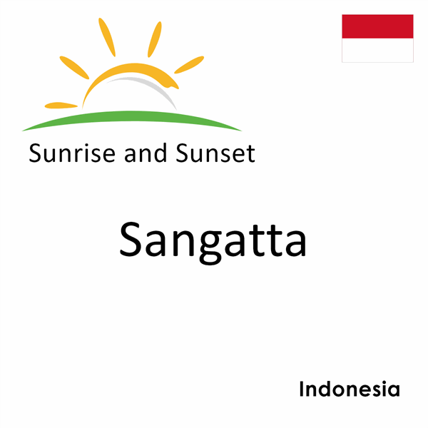 Sunrise and sunset times for Sangatta, Indonesia