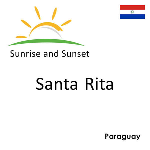 Sunrise and sunset times for Santa Rita, Paraguay