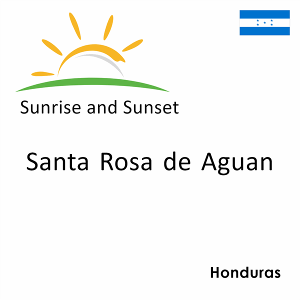 Sunrise and sunset times for Santa Rosa de Aguan, Honduras