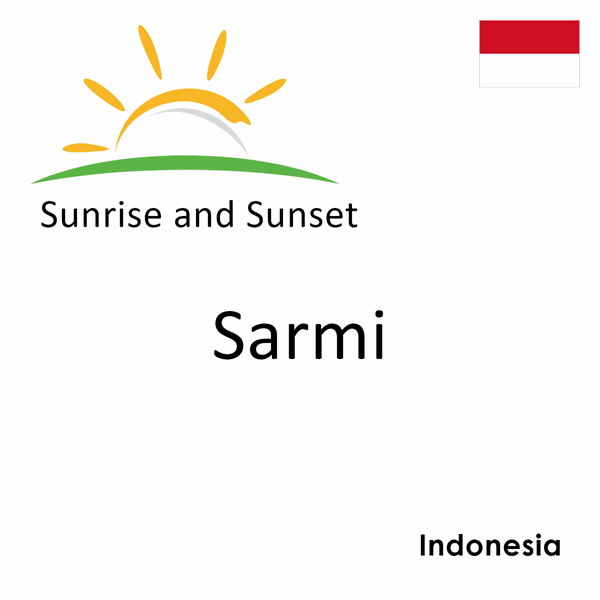 Sunrise and sunset times for Sarmi, Indonesia