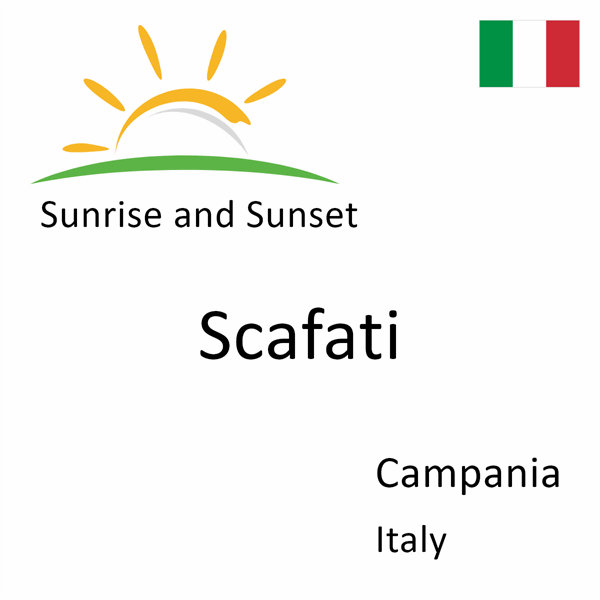 Sunrise and sunset times for Scafati, Campania, Italy